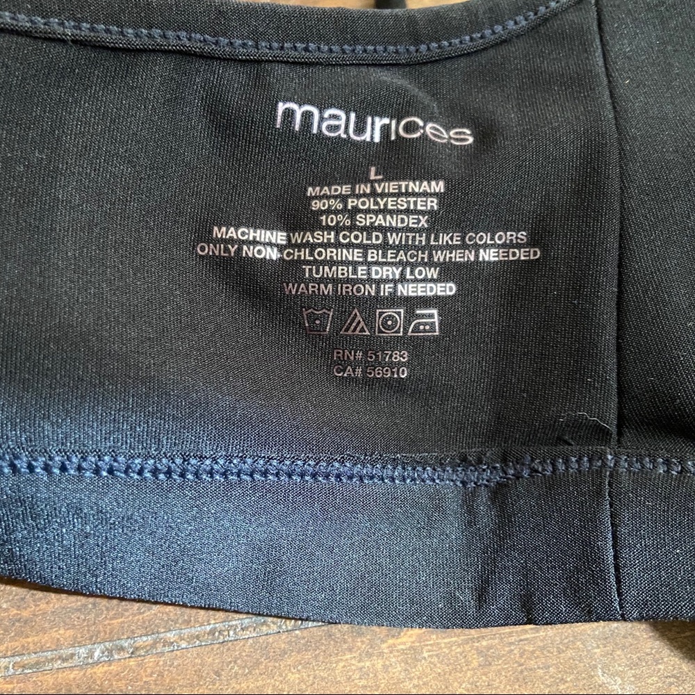 ❌SOLD❌ Maurices Large Black Strapy Sports Bra - Picture 3 of 3